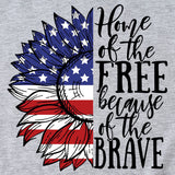 Women Independence Day T Shirt round Neck Loose Printed Short Sleeve T-shirt