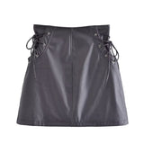 Women Skirt Black Skirt Women's High Waist Zipper
