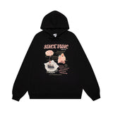 Men Hoodie Letter Print Sweatshirt Men's Loose Hooded Sweatshirt Spring and Autumn