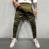 Men Pant Casual Suspender Trousers Men's Pants Retro Men's Overalls
