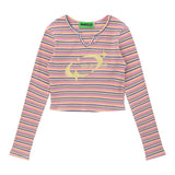 Women Sweater Top Girls Autumn Leisure Short Long Sleeve Pullover