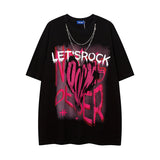 Men T Shirt Hip-Hop Street Vintage Men's and Women's T-shirt