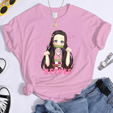 Kamado Nezuko Graphic T Shirt Women's Fashion Anime