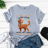 2024Am Always Multitasking Cute Cat Women Tshirts Summer
