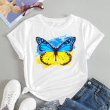 Ukraine Girl Clothes Jersey Ukrainian Flag Tshirt Women