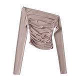 Women T-Shirt Long-Sleeved T-shirt Top for Girls