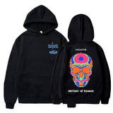 Skeleton Thermal Imaging Graphic Print Hoodie Men's