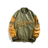 Varsity Jacket Vintage Autumn Baseball Uniform Embroidered Casual Jacket