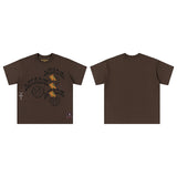 Travis Scott T-Shirt TRAVIS SCOTT Short Sleeve Summer KAWS Hip Hop T-Shirt