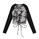 Women Long Sleeve T-shirt Short-Sleeved T-shirt Women's Casual Autumn Crew Neck