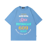 Men's T Shirt Printed round Neck T-shirt Men's and Women's Cotton Short Sleeve