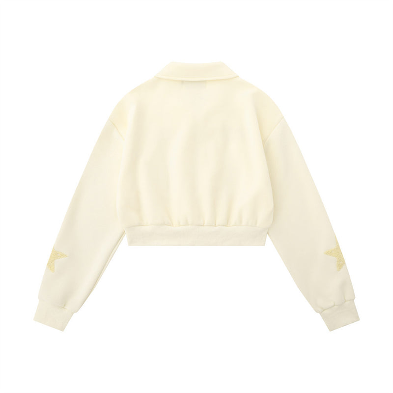 Women Hoodie Short Sweaters Women's Clothing Fall Loose Long Sleeve Jacket