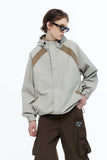 Unisex Jacket Autumn Stitching Hooded Jacket
