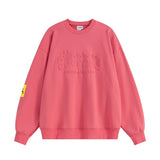Men Hoodie Loose Casual Long Sleeves round-Neck Sweater