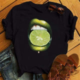 Print Women T Shirt Casual Short Sleeve