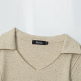 Women Long Sleeve T-Shirt Long Sleeve T-shirt Women's Casual Shoulder V-neck Short Top