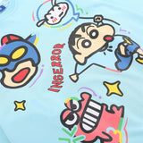 Men Hoodie Crayon Xiaoxin Printed Pullover Sweatshirt Boys Spring and Autumn Leisure Loose