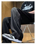 Men Sweatpants Men's Summer Draping Suit Pants Loose Straight Mop Casual Pants