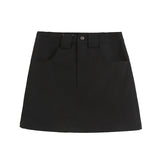 Women's Skirt Spring and Autumn Women's Solid Color Workwear Skirt Skirt