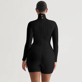 Women Jumpsuit Spring Fashionable Fitted Long Sleeve Jumpsuit