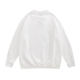 Men Hoodie Printed Crew Neck Sweatshirt Autumn and Winter Loose Casual Sweatshirt