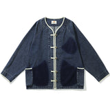 Men Jacket Washed Denim Jacket Male