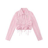 Women Long Sleeve Shirt Women's Slim Fit Design Sense Casual Short
