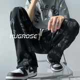 Men Sweatpants Men's Printed Straight-Leg Pants Loose Fashion Brand Casual Pants