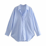 Women T-Shirt Spring Loose Casual Shirt Long Sleeve