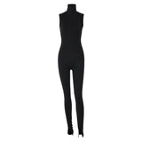 Women Jumpsuit Summer Fashion Slim Sleeveless Jumpsuit