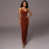 Women Desses Suspender Skirt Ruffled Dress Long Skirt