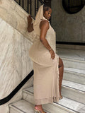 Women Dresses Women's Autumn See-through Sleeveless Hooded Dress