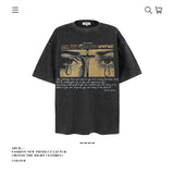 American vintage street T-shirt men's loose cotton