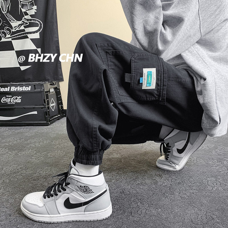 Men Sweatpants Spring and Autumn Fashion Brand Functional Loose