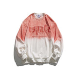 Unisex Sweatshirt Autumn Letters Gradient Pullover Sweater