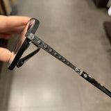 CHH Chrome Hearts Glasses Pure Titanium Square Ultra Light Myopia Glasses Frame
