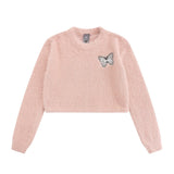 Women Sweater Women's Ins Casual Autumn Crew Neck Sweater Knitted