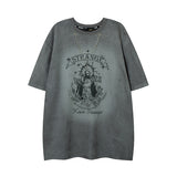 Men's T Shirt Summer Short Sleeve T-shirt Men's and Women's Loose Printed Half Sleeve