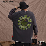 Men Long Sleeve Shirt Letter Printed Long Sleeve T-shirt Men Loose round Neck Autumn Sweater Men
