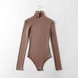 Women T-Shirt Long Sleeve Jumpsuit Solid Color T-shirt