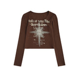 Women Long Sleeve T-Shirt Printed Long Sleeve T-shirt Women's Spring and Autumn Casual