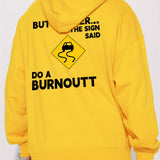 Letters Print Sweatshirt Men_s Fleece Long Sleeve