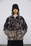 Unisex Jacket Fall Paisley Washed Jacket Women's Clothing