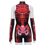 Women Jumpsuit Printed Sleeveless Jumpsuit Shorts for Women