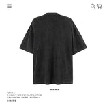 American vintage street T-shirt pure cotton retro men's and women's summer loose