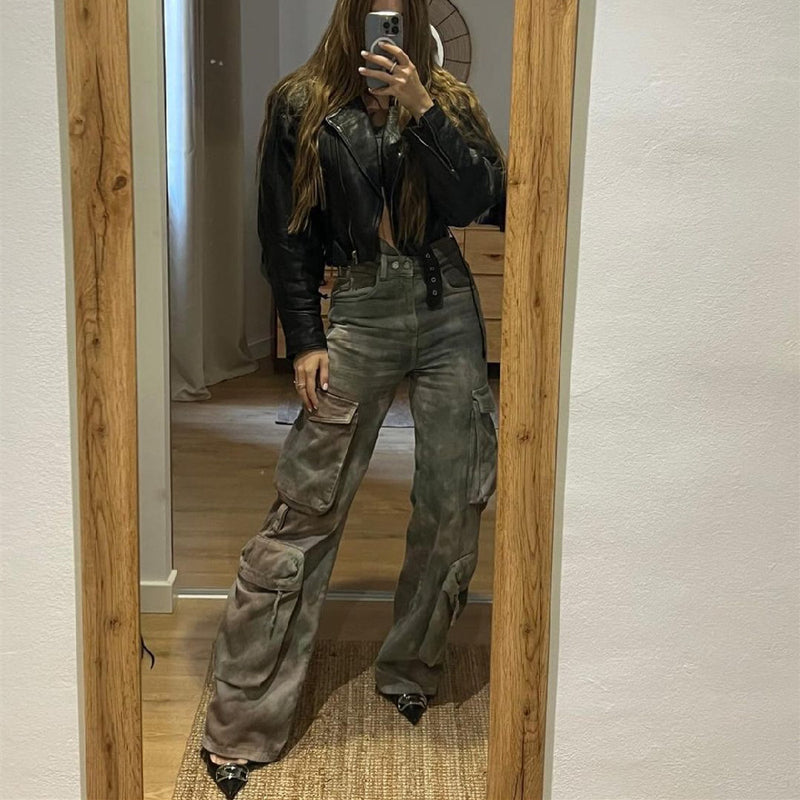 Women Cargo Pants Overalls Women's Summer Loose Denim