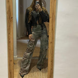 Women Cargo Pants Overalls Women's Summer Loose Denim