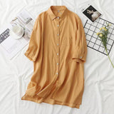 Women T-Shirt Summer Solid Color Loose Shirt Sun Protection Shirt