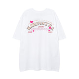 Men T Shirt Fashion Brand Sweet Cool Bear Printed Short Sleeve T-shirt Men and Women Loose Casual