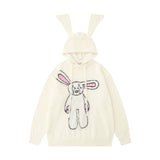 Women Sweater Hooded Sweater Loose Autumn and Winter Women's Knitwear